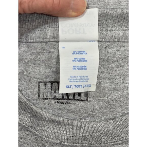 MARVEL The Panther Battle Pose T-shirt‎ Men's XLT Grey Graphics Crew Neck NWT - Picture 5 of 12